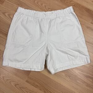 Women's White Talbots Shorts Medium Beach Vacation Coastal Nautical Classiccore